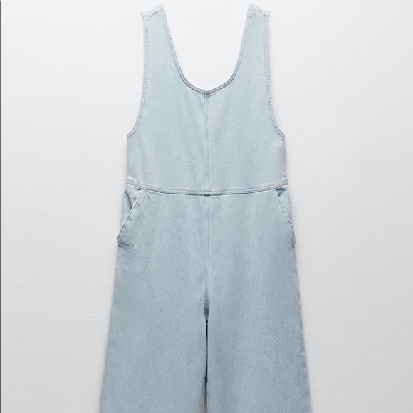 NWT ZARA DENIM JUMPSUIT - Picture 6 of 11